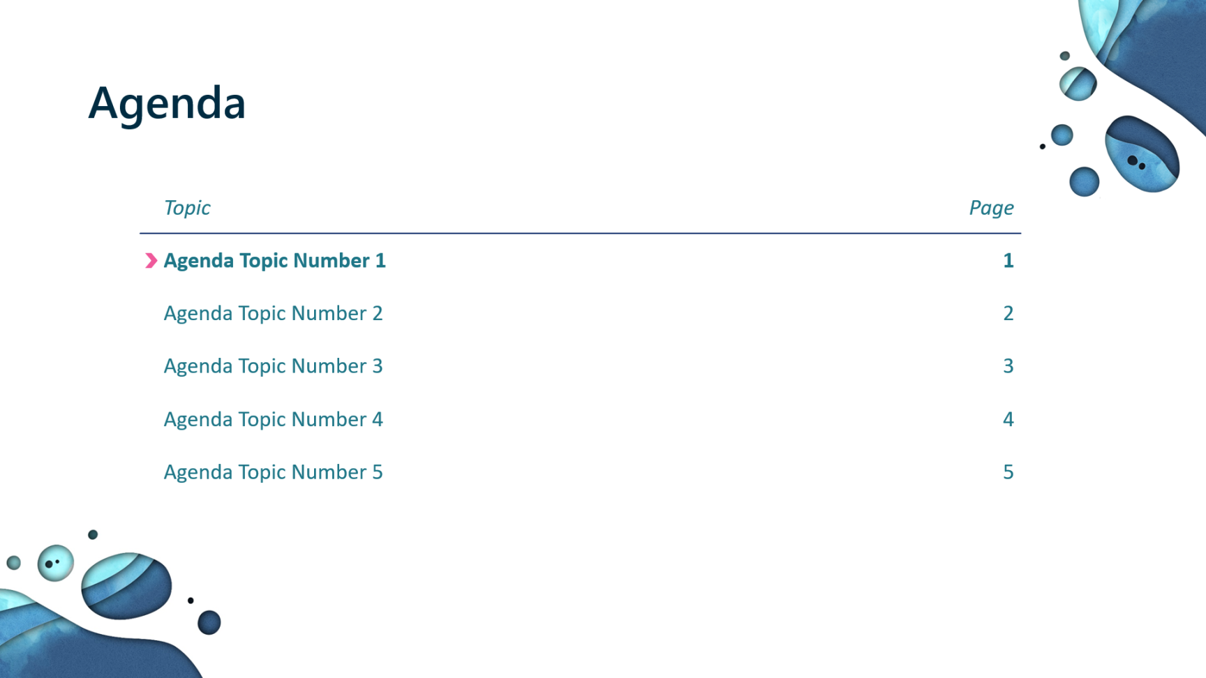 Agenda Slide in PowerPoint: How to and template download - Next