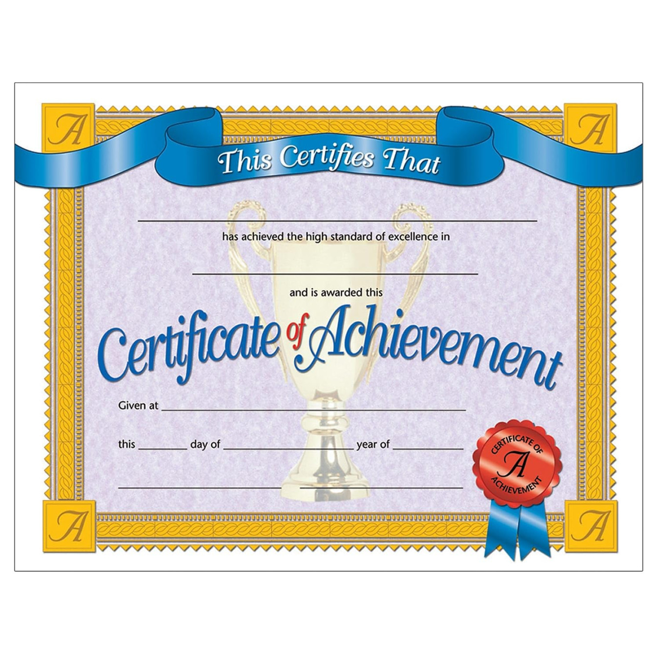 Amazon.com: Hayes Certificate of Achievement,