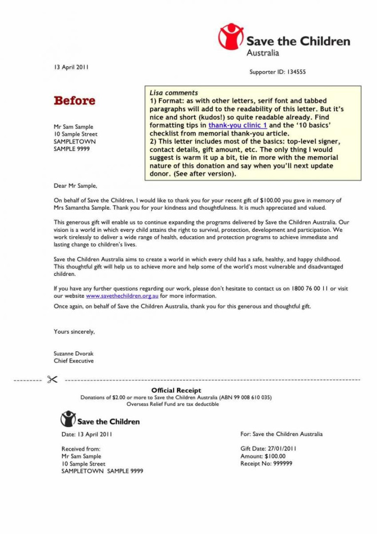 Bequest Letter Template