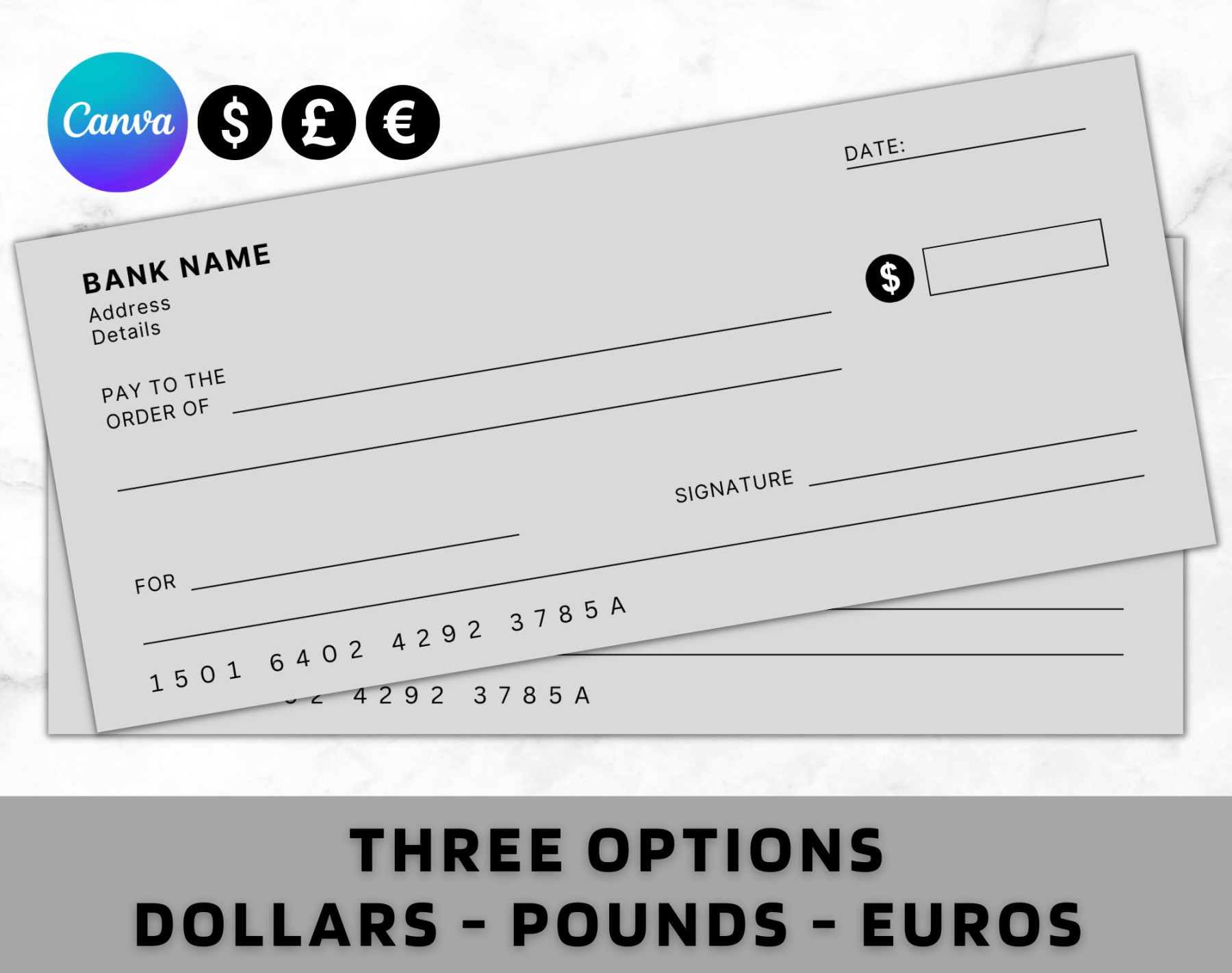 Blank Cheque Blank Check Template Blank Checks Editable Cheque