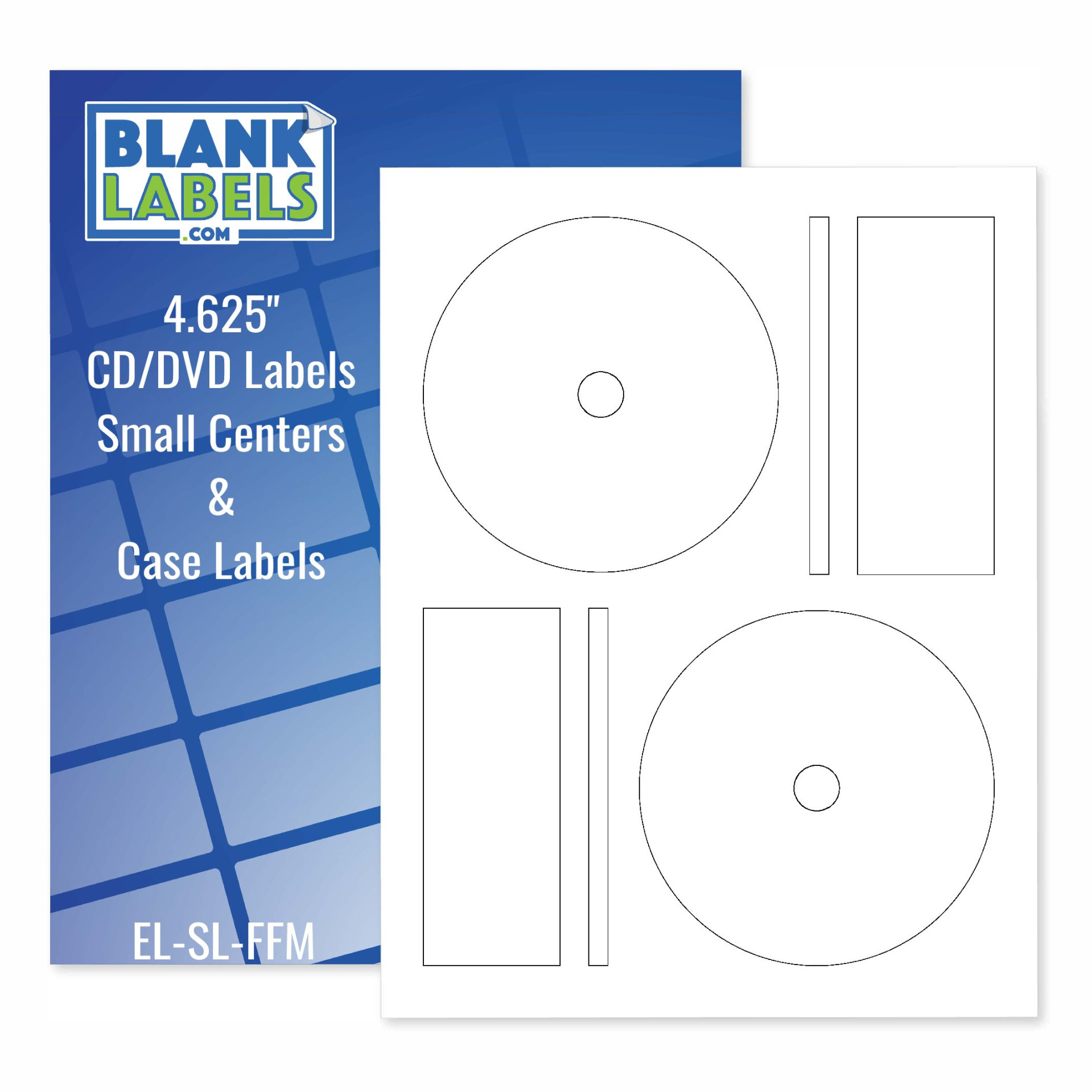 CD / DVD Labels Memorex Style -  per Page with Small Centers (Full Face) -  Fluorescent Yellow (Laser & Ink Jet Printers),  Sheets - Free Shipping!