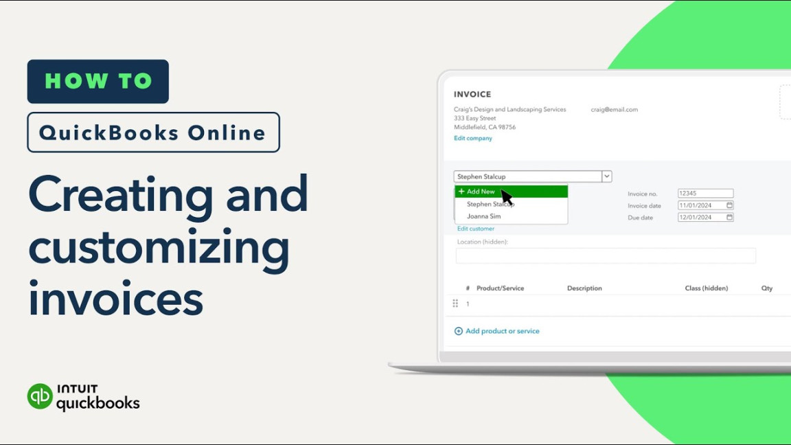 Customize invoices, estimates, and sales receipts in QuickBooks Online