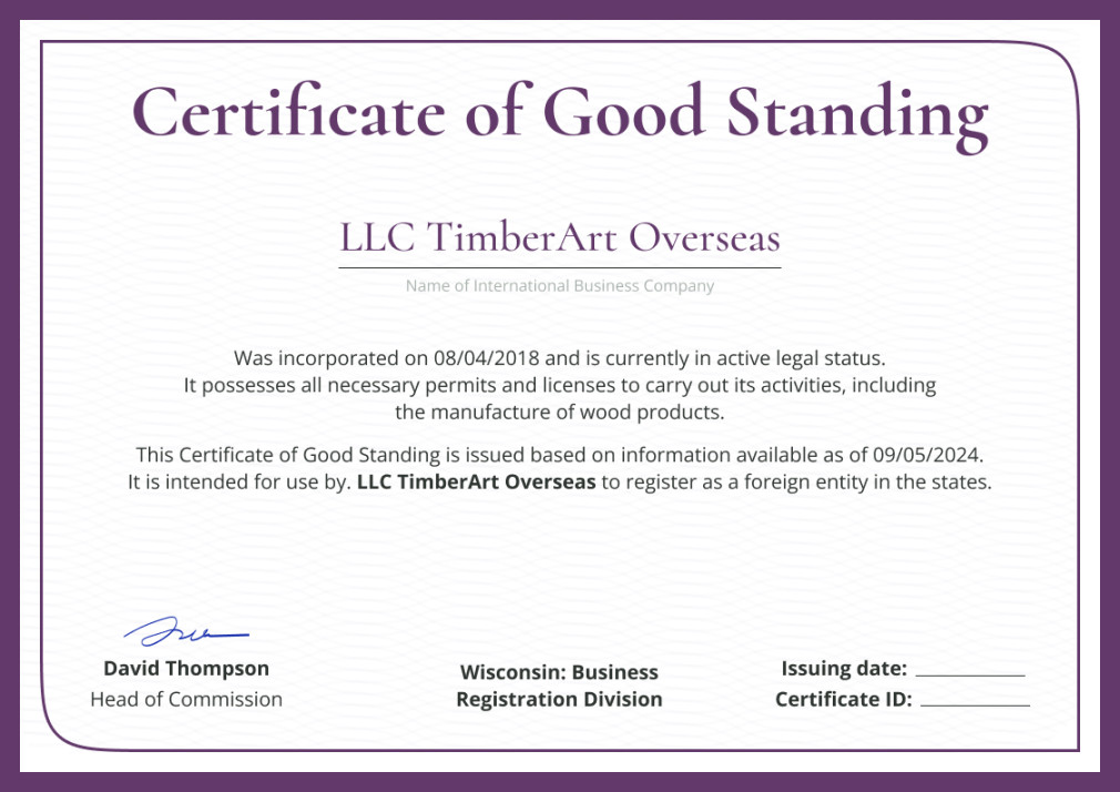 Free Certificate of Good Standing Templates - Easy to Download