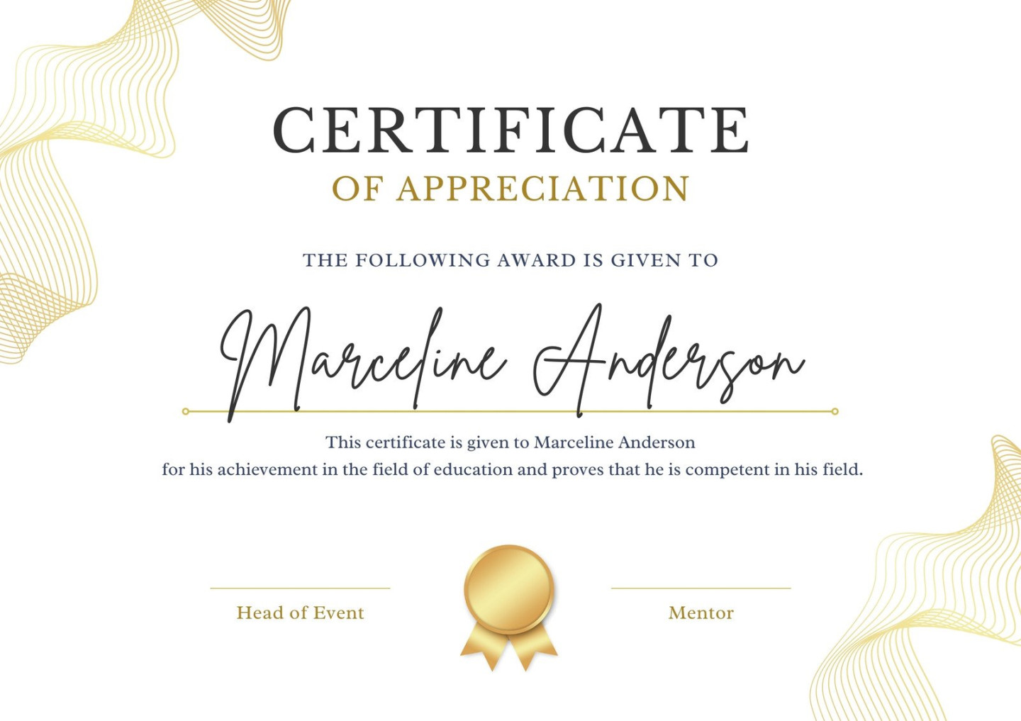 Free custom printable achievement certificate templates  Canva