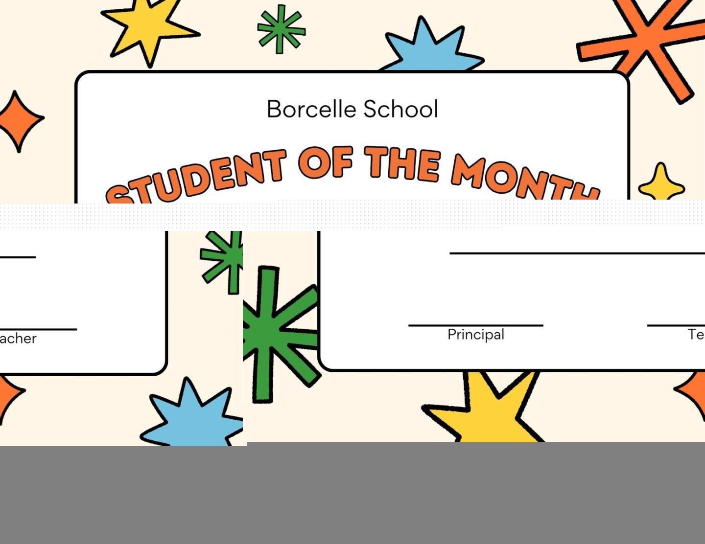 Free printable, customizable student certificate templates  Canva