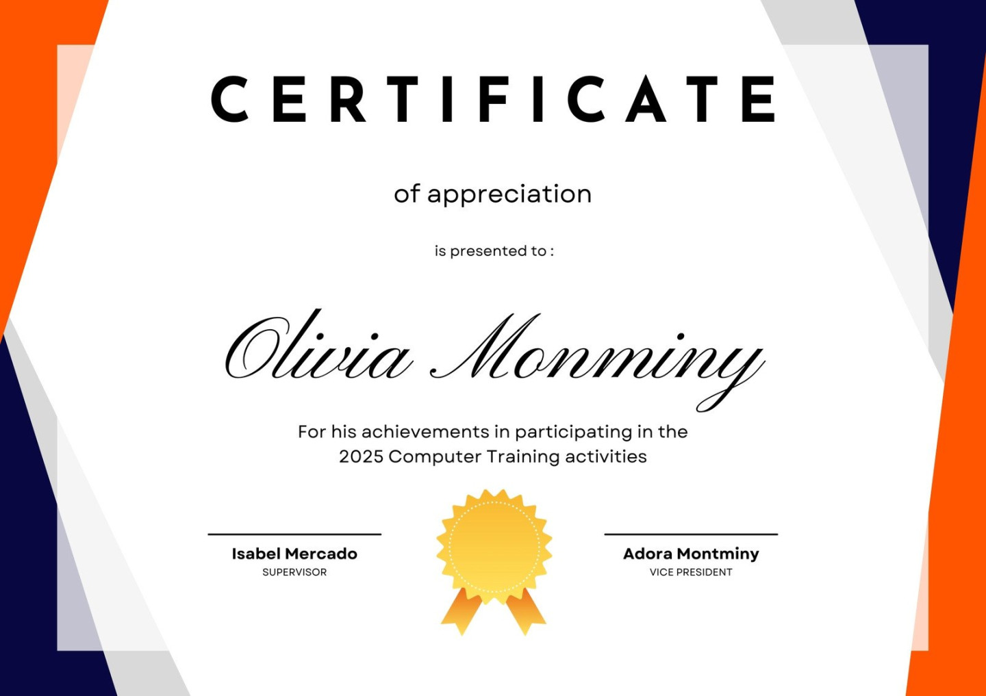 Free printable, customizable student certificate templates  Canva