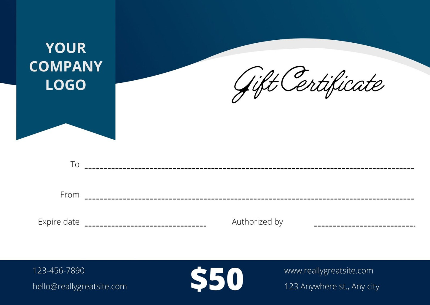 Free, printable gift certificate templates to customize  Canva