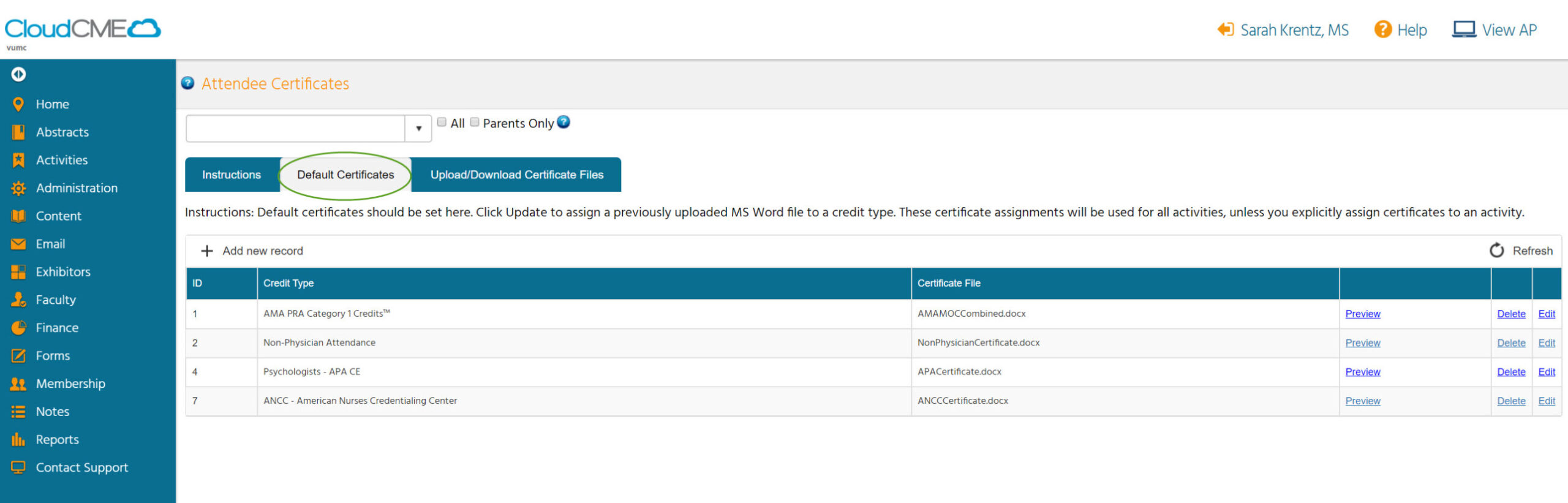 How to create or update certificate templates in CloudCME  Office