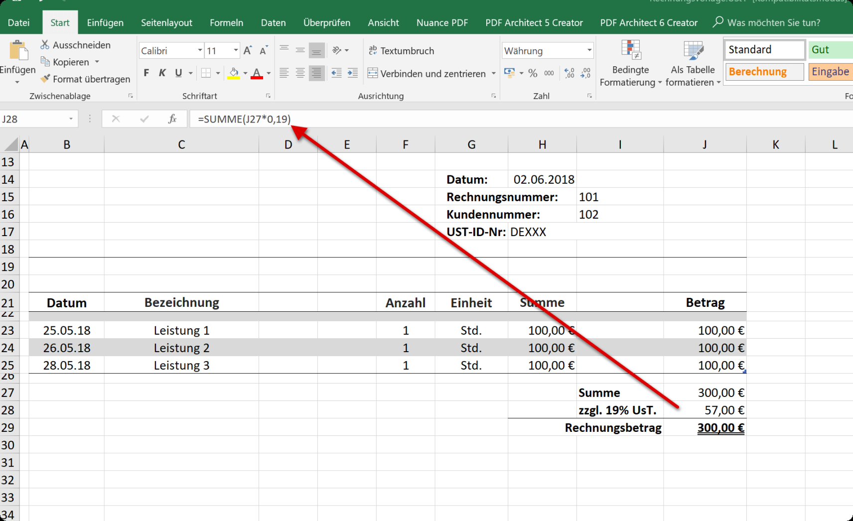 How to create professional Excel invoice templates