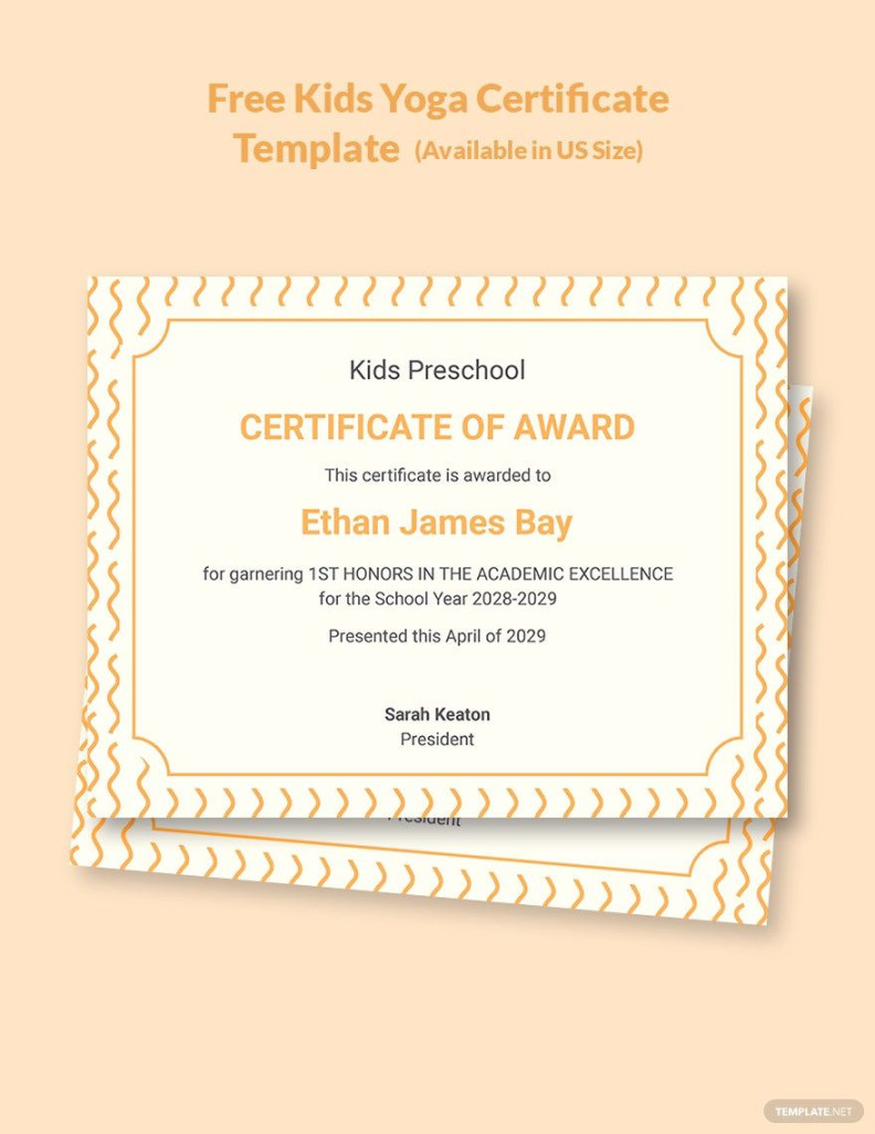 Printable Certificate Templates in Apple Pages, Imac - FREE