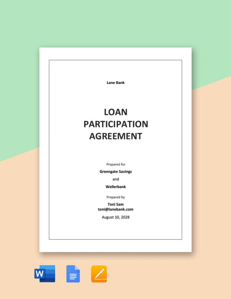 Simple Interest Loan Agreement Template in Word, PDF, Pages