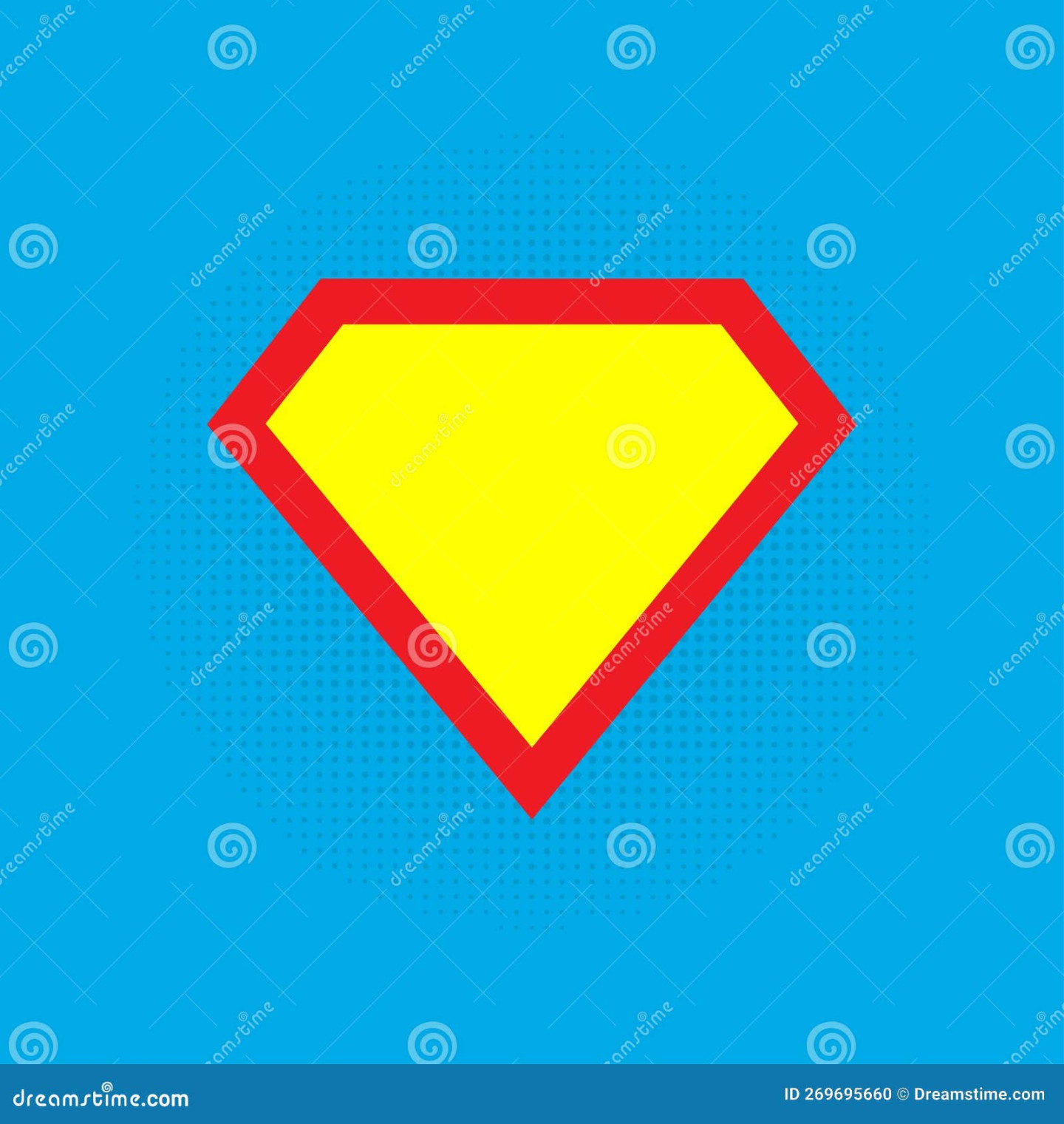 Superman Logo Blank Stock Illustrations –  Superman Logo Blank