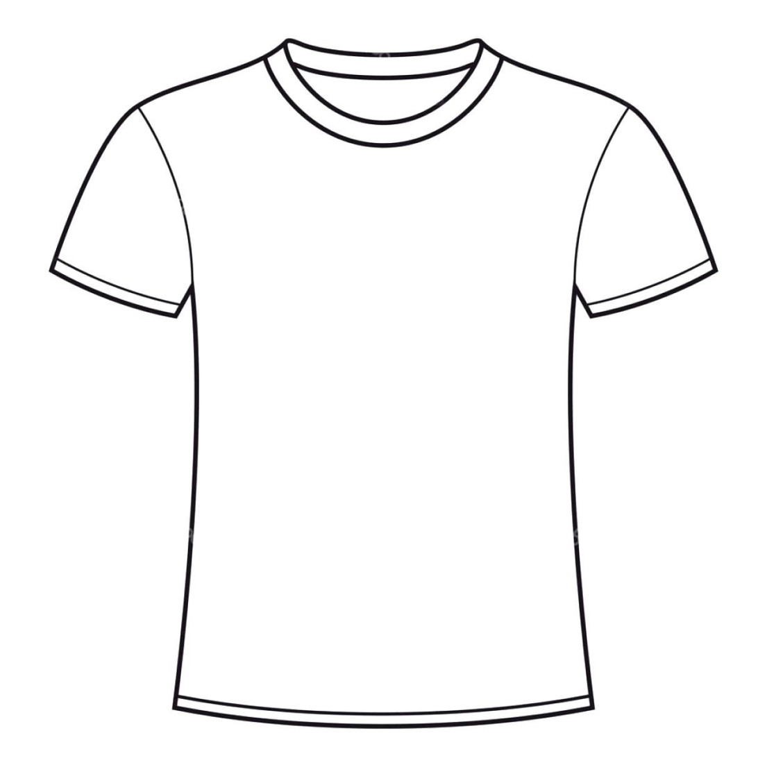 Template: Blank Vector Tee Shirts T Shirt Template Printable